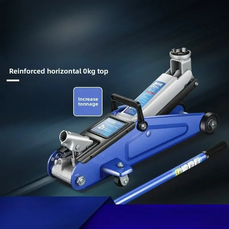 Durable  Horizontal Jack 2 Tons Car Jack Hydraulic Tire Changing Tool for Car Thickened Steel Plate Lightweight and Portable