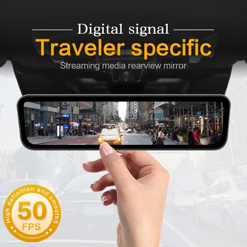 SINJET For BYD Traveler exclusive streaming media rearview dash camera with digital signal high definition night vision monitor
