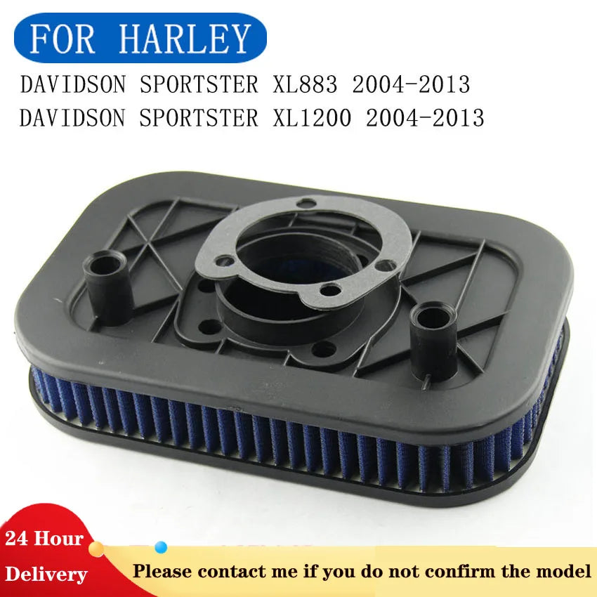 Air Filter Intake Air Cleaner For Harley-Davidson Sportster XL883 XL1200 2004-2013 Motorcycle Air Cleaner Element Accessories CM World