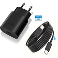 25W USB C PD Super Fast Charger type c Wall Power Adapter USB C to Type C Fast Charging Cable For Samsu Galax S22 S21 S20 Note10 Car Mobile World