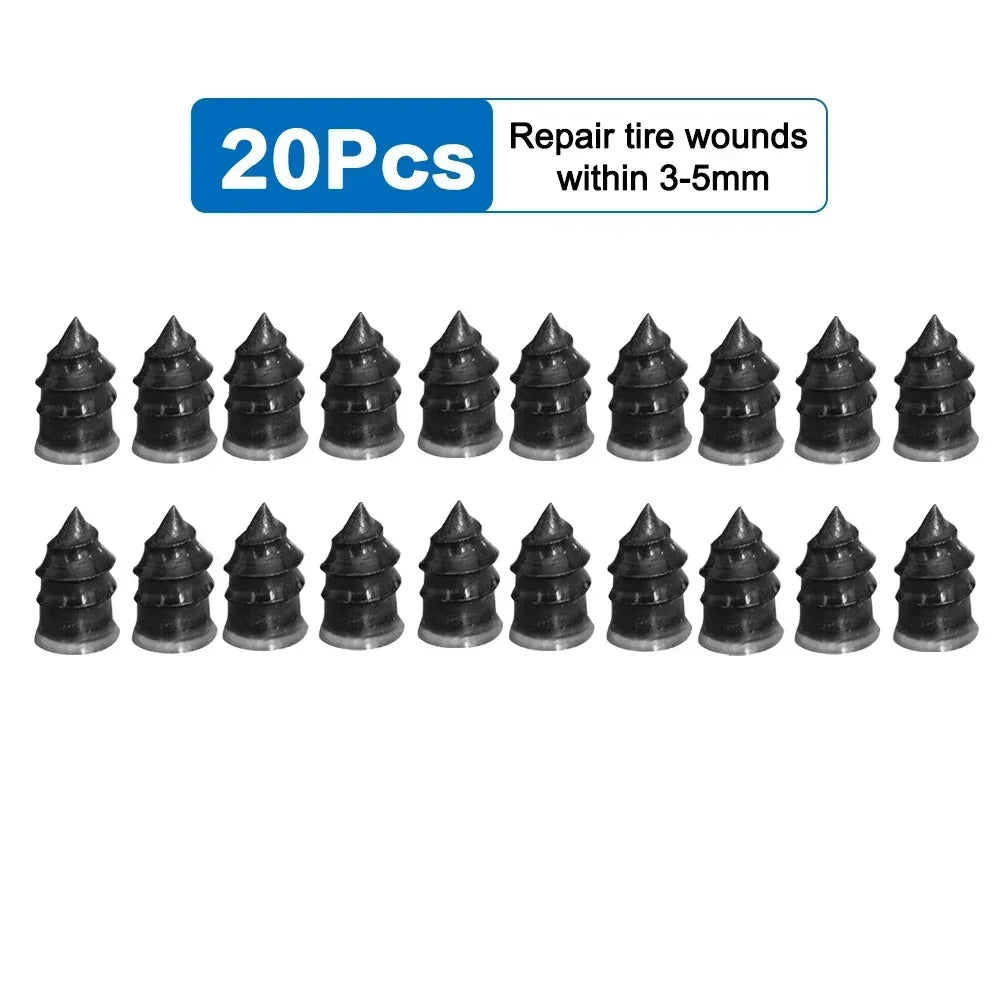 Tire Puncture Repair Nails Rubber Metal Nail for Car Motorcycle Scooter Bike Tyre Repair Tool Auto Tire Accessories