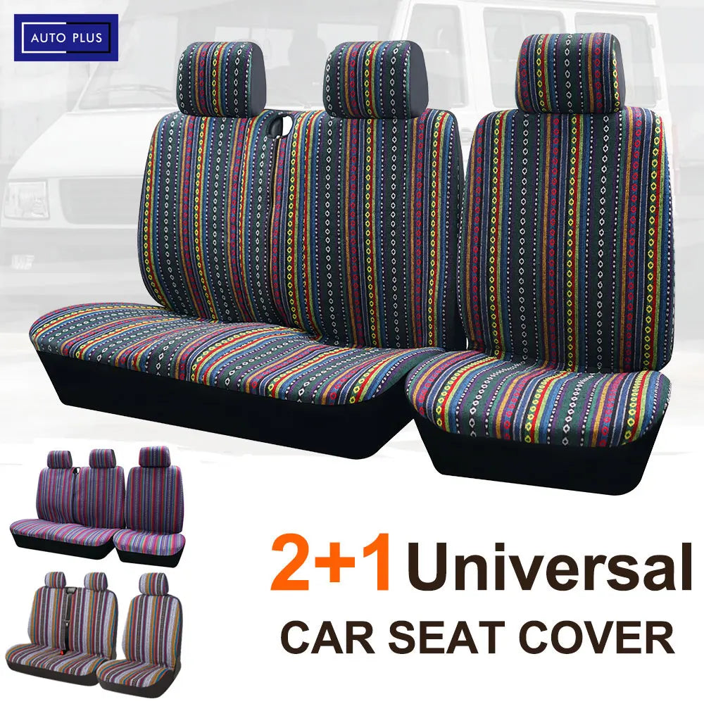 2+1 Universal Striped Color Car Seat Covers For Iveco Daily For Ford Transit For Sprinter 02 For  An Opel Vivaro 2006