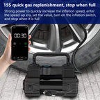 Car Tire Pump Auto Air Compressor Digital Display 12V Portable Auto Air Pump Up To 150 PSI Vacuum Tire Pump Car Accessories CM World