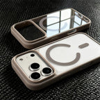 Dark Cherry Ultra-thin Matte Magnetic Charging Phone Case For iPhone 18 17 16 15 14 13 12 Pro Max Magsafe Shockproof Hard Cover