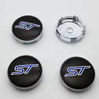 4PCS 56mm 60mm ST Line Car Wheel Center Hub Cap Sticker For Focus Fiesta Mondeo Kuga Ranger Mustang Puma S-Max