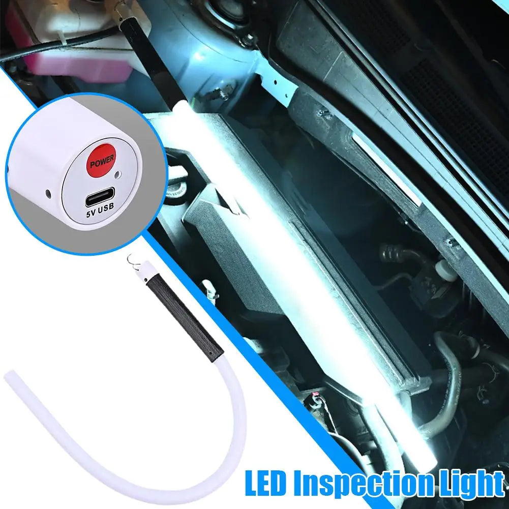 Flexible LED Flashlight Stick Rechargeable High Power Bendable Car Repair Engine Inspection Maintenance Outdoor Work Light Tool