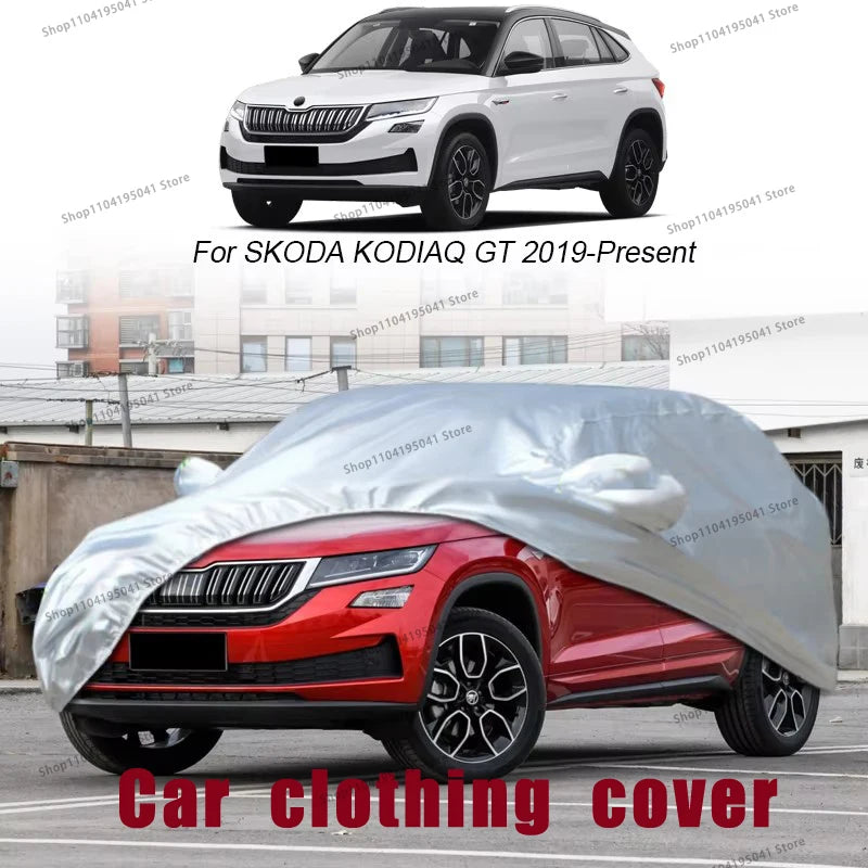 Car Cover For SKODA OCTAVIA,SCALA,KODIAQ,ENYAQ,KAMIQ cover,Anti aging,Auto Dustproof Anti-Rain Snow Waterproof，Car dust cover