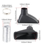 Car Front Bumper Air Intake System Air Funnel Pipe Set Air Vent Tube Kit Universal Turbo Air Inlet Tuyere Round/Square Nozzles