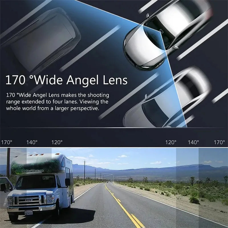 720P USB Dash Cam with ADAS & 170° Wide Angle – HDR/WDR Night Vision for Android Car Player Car Mobile World