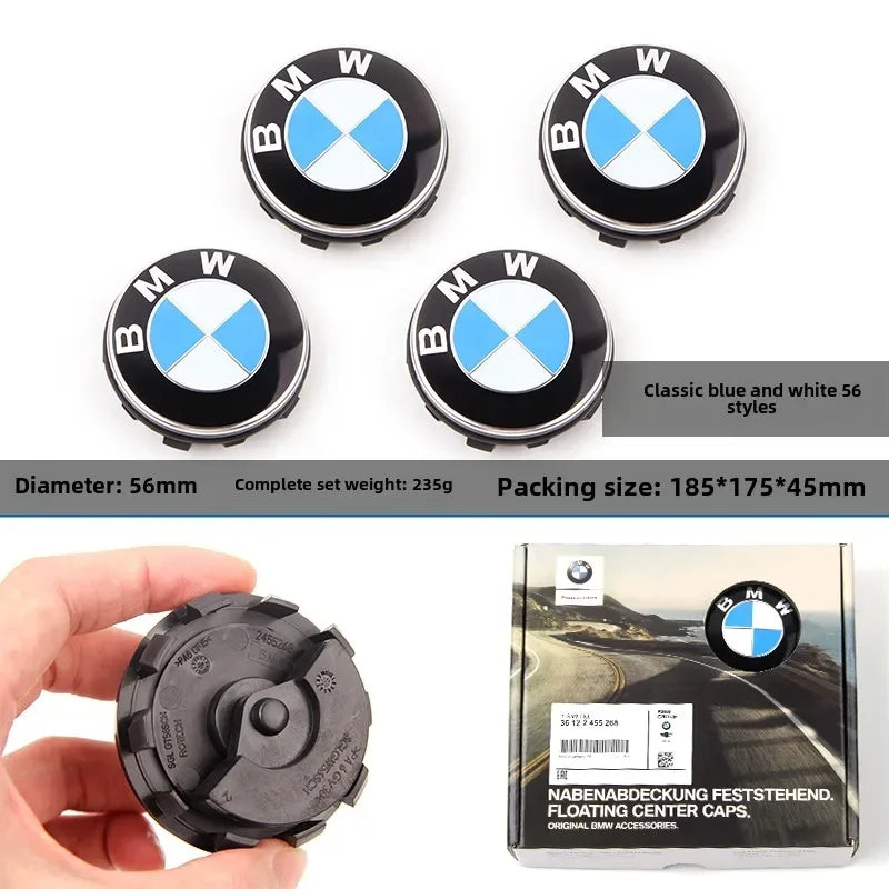 56/68mm BMW hub cover magnetic suspension hub center cover 1 3 5 7 series, 1x3x5x6 m2 m3 m4 m5 m6 automobile tire center logo. CM World