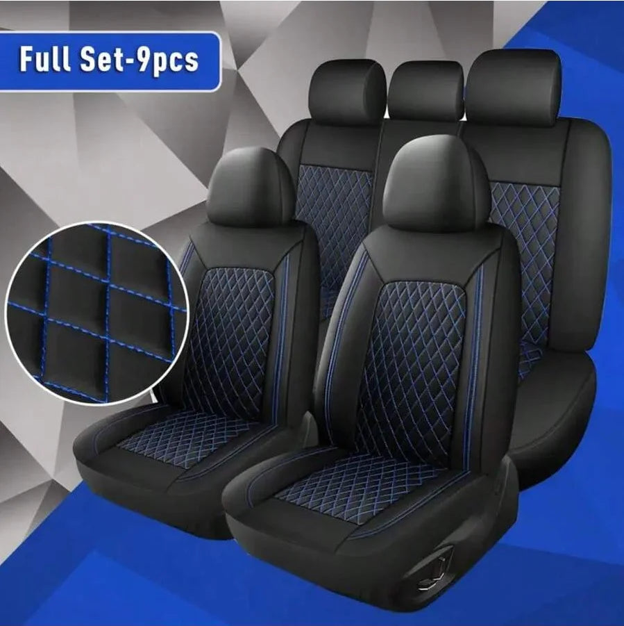 All-Season Quilted Faux Leather Car Seat Covers Universal Fit Most Cars Car Mobile World