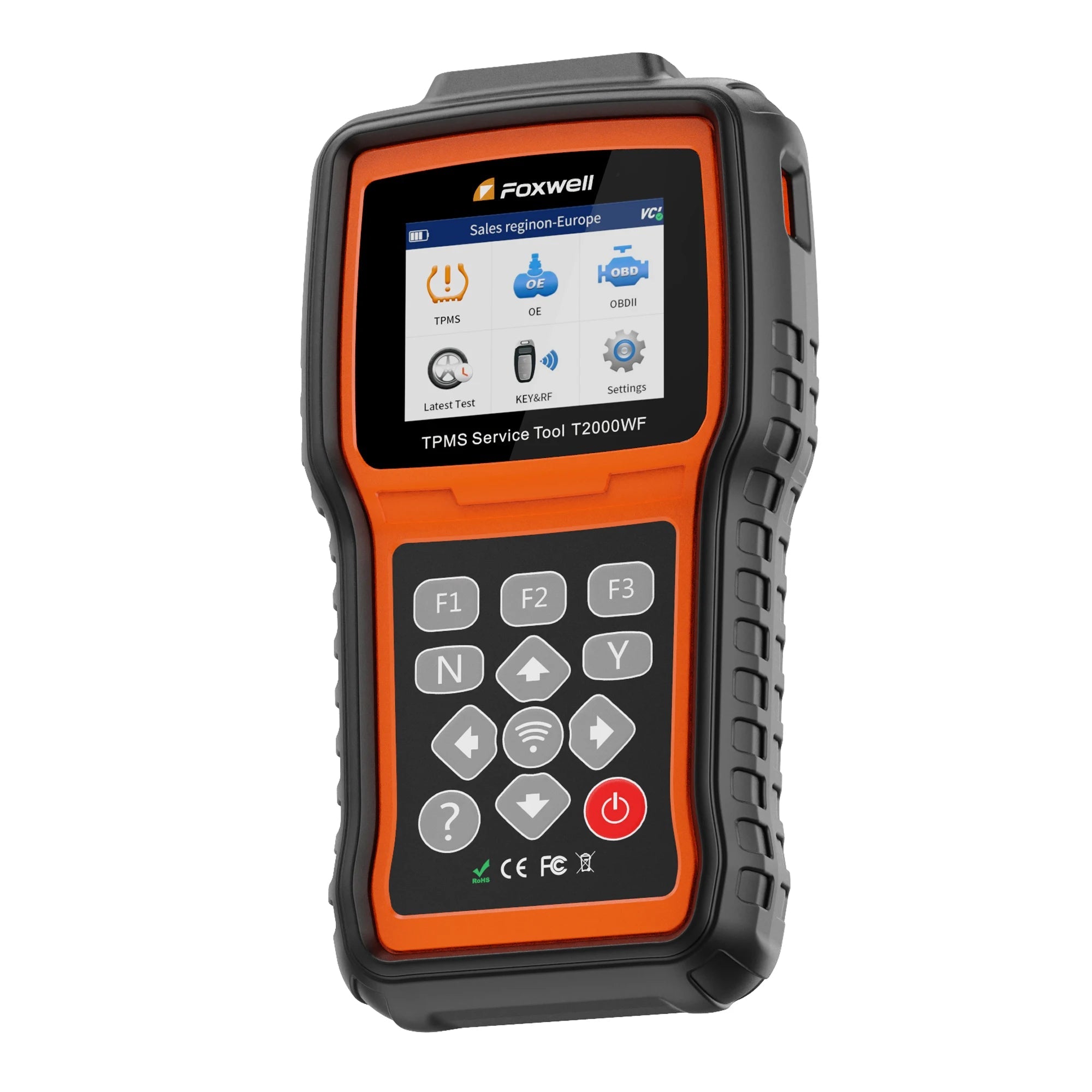 Foxwell T2000 WF TPMS Diagnostic Tool OBD2 Scanner 315/433MHz Sensor Activator Programmer with Free Update for Ford Toyota Car Mobile World