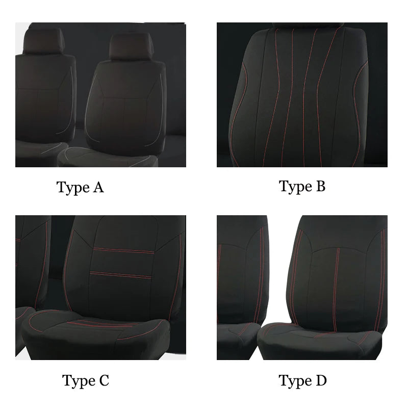 AUTOKING 4pcs/9pcs  Universal Polyester Car Seat Cover Set Car Accessories Interior Fit For Most Car, Truck, SUV, or Van CM World