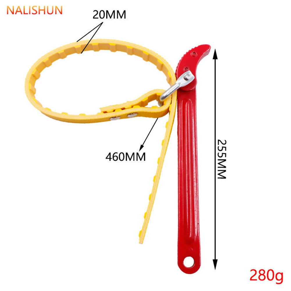 8"/12" Belt Wrench Car Oil Filter Puller Strap Spanner Wrench Adjustable  Cartridge Oil Filter Removal Repair Disassembly Tools Car Mobile World