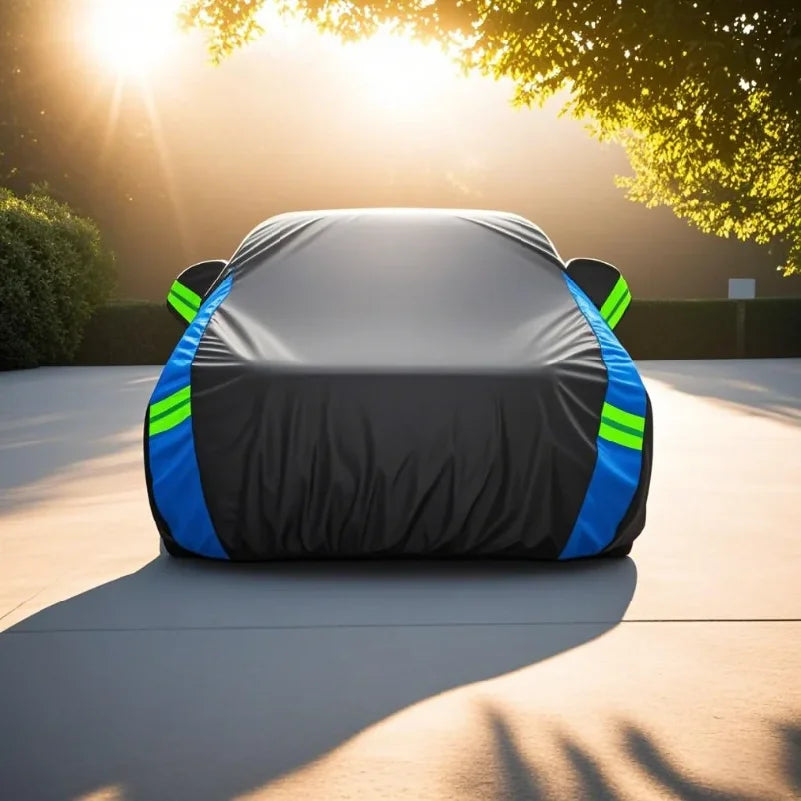 New Car Cover Car Over Cover Full Cover Sunscreen Rainproof Heat Insulation Full Car Cover Sunshade Cloth Car Mobile World