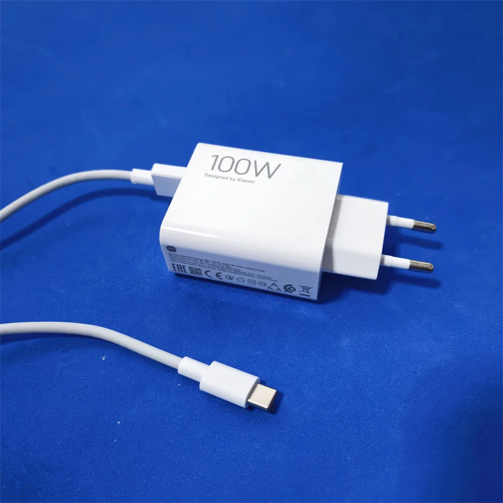 Xiaomi 100W EU Charger Turbo Fast Charging Adapter For Mi 17 15 Pro Max Poco F8 Pro Ultra Redmi K90 K80 Pro MAX 6A Type C Cable Car Mobile World