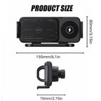 Vyvylabs Car Phone Holder 15W Wireless Charger Auto Clamping 360° Rotating Air Vent Mount for Foldable Phones Tablet Accessories