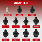 Engine Oil Pressure Test Kit Tester Car Garage Tool Low Oil Warning Devices 12 Piece Quick Fitting