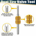 33Pcs Durable Tire Valve Core Remover Tool Slotted Handle for Car Bicycle Repair Professional Auto Garage Maintenance Accessory