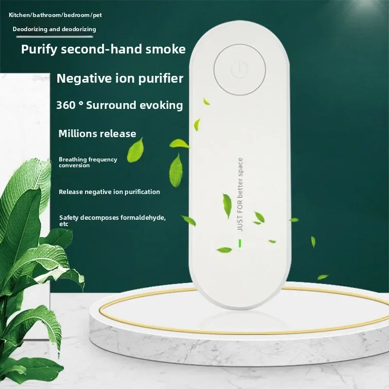 Plug-in Portable Negative Ion Air Purifier: Negative Ion Generator for Odors, Smoke & PM2.5 – Ideal for Rooms Toilets & Kitchens CM World