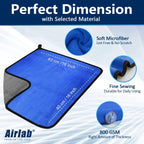 1-4pcs Soft Microfiber Car Washing Towels Quick Drying Double Layer 500GSM Rags for Windows Mirrors Home Cleaning