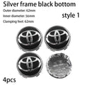 4pcs 62mm Car Styling Wheel Hub Center Caps Rim Cover Badge For Toyota Corolla Yaris CHR Rav4 Highlander Avalvn Camry accessory CM World
