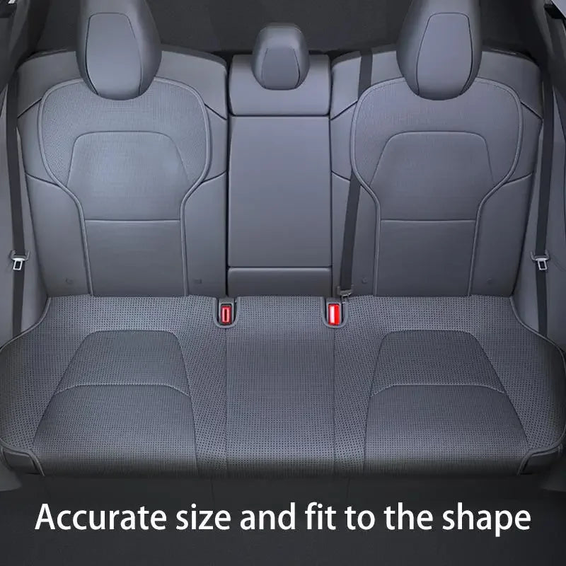 For Tesla Model Y 2025 2026 Juniper Ventilation Leather Seat Cover Cushion Breathability Comfortable Seat Interior Accessories
