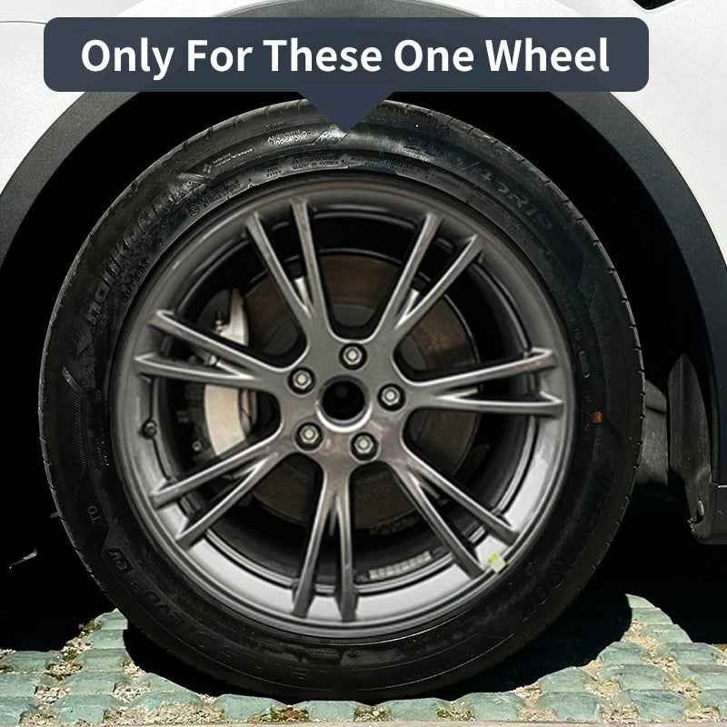 4PCS For Tesla Model Y 2020-2024 19 Inch Storm Style Wheel Cover Car Replacement Automobile Hub Cap Full Rim Car Accessorie