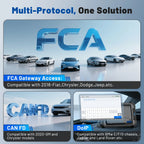 VDIAGTOOL VD80BT Car Diagnostic Tool Automotive OBD2 Scanner with Topology Map 42+ Reset ECU Coding Active Test FCA/CAN FD/DOIP