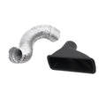 Car Front Bumper Admission Air Intake Pipe Kit Universal Turbo Inlet Hose ABS Plastic Carbon Fiber Look Cold Air Funnel Pipe Set CM World