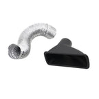 Car Front Bumper Admission Air Intake Pipe Kit Universal Turbo Inlet Hose ABS Plastic Carbon Fiber Look Cold Air Funnel Pipe Set CM World