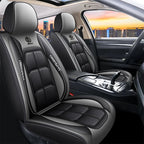 Full Coverage Universal Pu Leather Car Seat Covers for HYUNDAI Tucson Santa FE i30 i40 Veloster Creta Elantra Car Accessories Car Mobile World