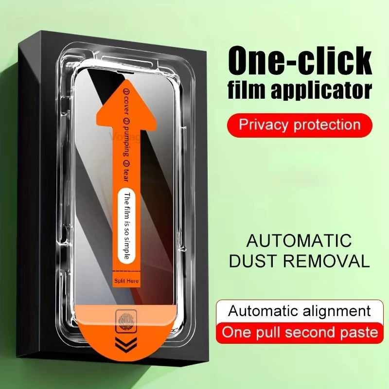 1-5PCS Anti Spy Tempered Glass For Samsung Galaxy S26 Plus S25 Ultra S24 S23 S22 Fingerprint Unlock Privacy Screen Protectors