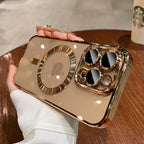 New Official Desert Gold Phone Case For iPhone 16 17 15 14 13 12 11 Pro Max Clear For Magsafe Magnetic Lens Protector Soft Cover
