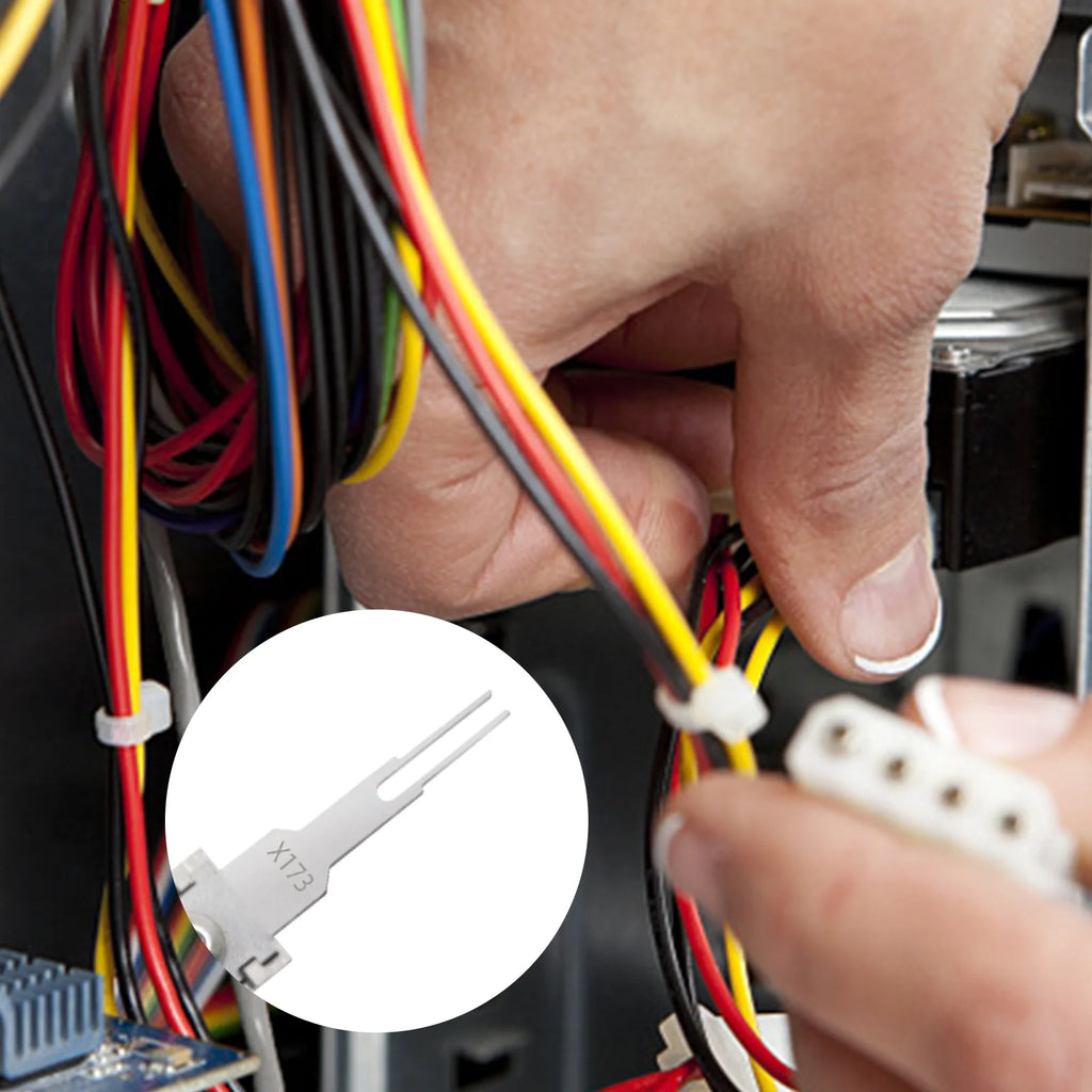 Double headed detachable terminal pin extraction tool suitable for AMP Metri Pack  Molex connectors, and General Motors repair CM World