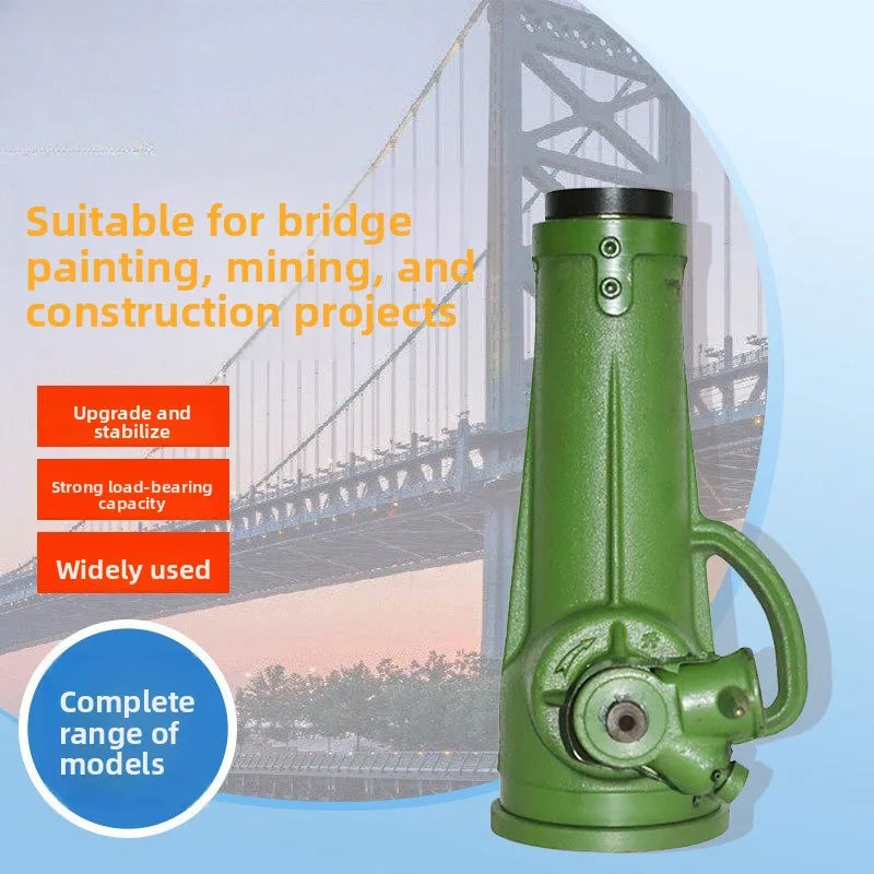 16 Ton Vertical Screw Jack - Hand-Cranked Mechanical Gear Jack for Bridge Lifting CM World