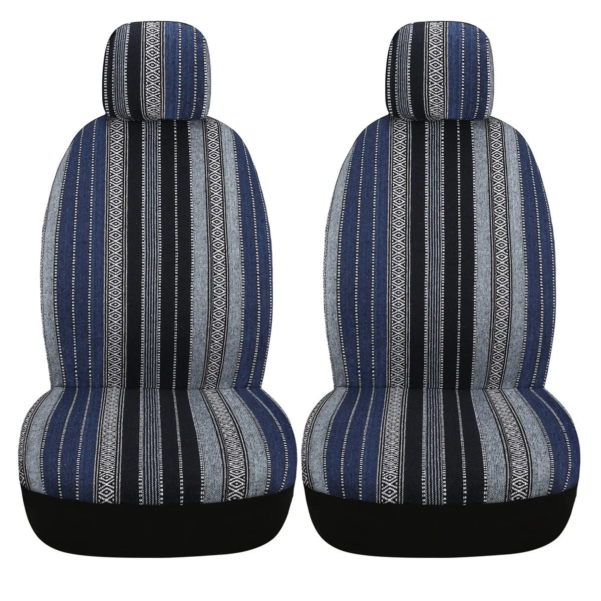 Car Seat Cover Front Set rear Seat covers Washable Breathable Striped Woven Cloth Covers CM World