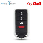 MYREMOTEKEY Smart Remote Car Key Shell Case Fob FCC KR5434760 4 Button for 2013-2015 Acura RDX P/N 72147-TX4-A01 CM World