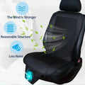 DC12V Car Summer Cool Air Seat Cushion With Fan Fast Blowing Ventilation Massage Seat Covers Automatic Switch Refrigerated Seat Car Mobile World