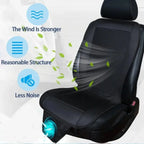 DC12V Car Summer Cool Air Seat Cushion With Fan Fast Blowing Ventilation Massage Seat Covers Automatic Switch Refrigerated Seat Car Mobile World