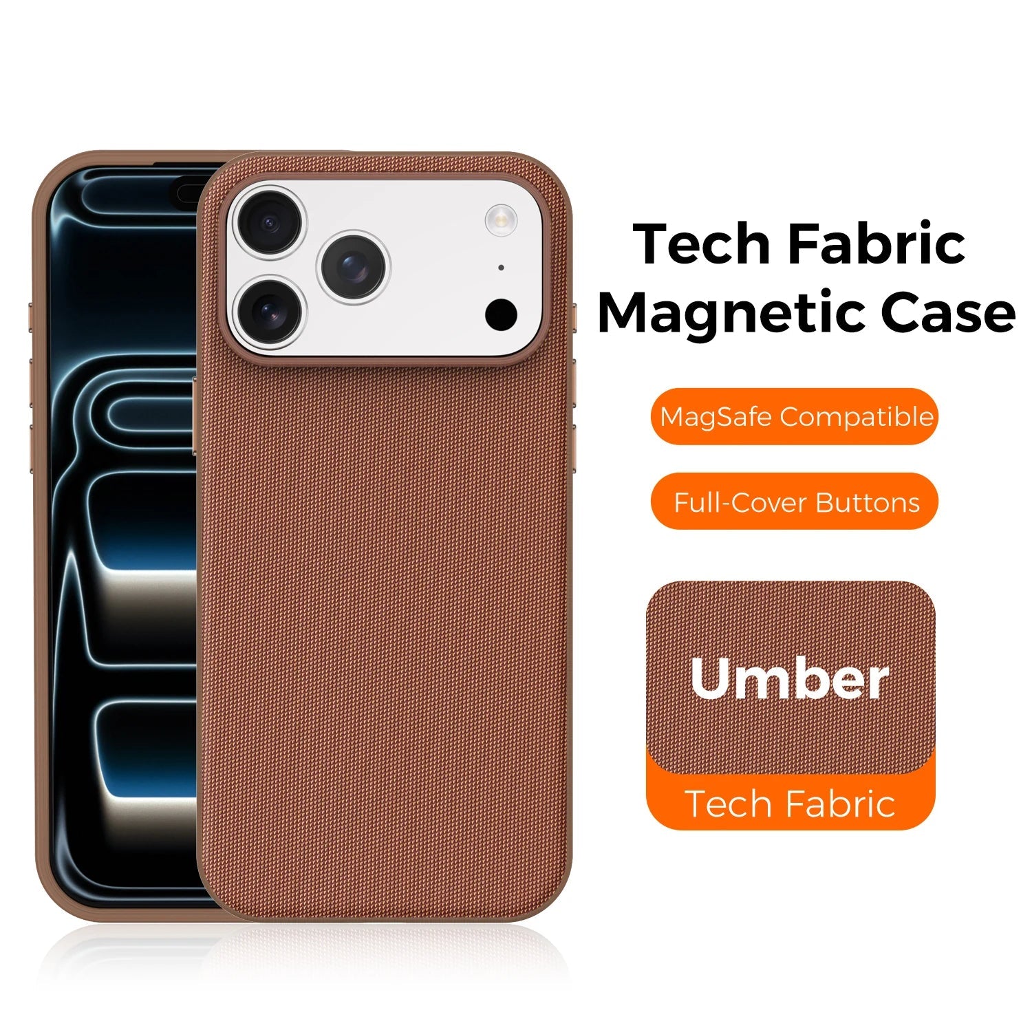 Original Techwoven Fabric For MagSafe Magnetic Phone Case For iPhone 17 Air 16 15 14 13 12 11 Pro Max Soft Shockproof Back Cover Car Mobile World