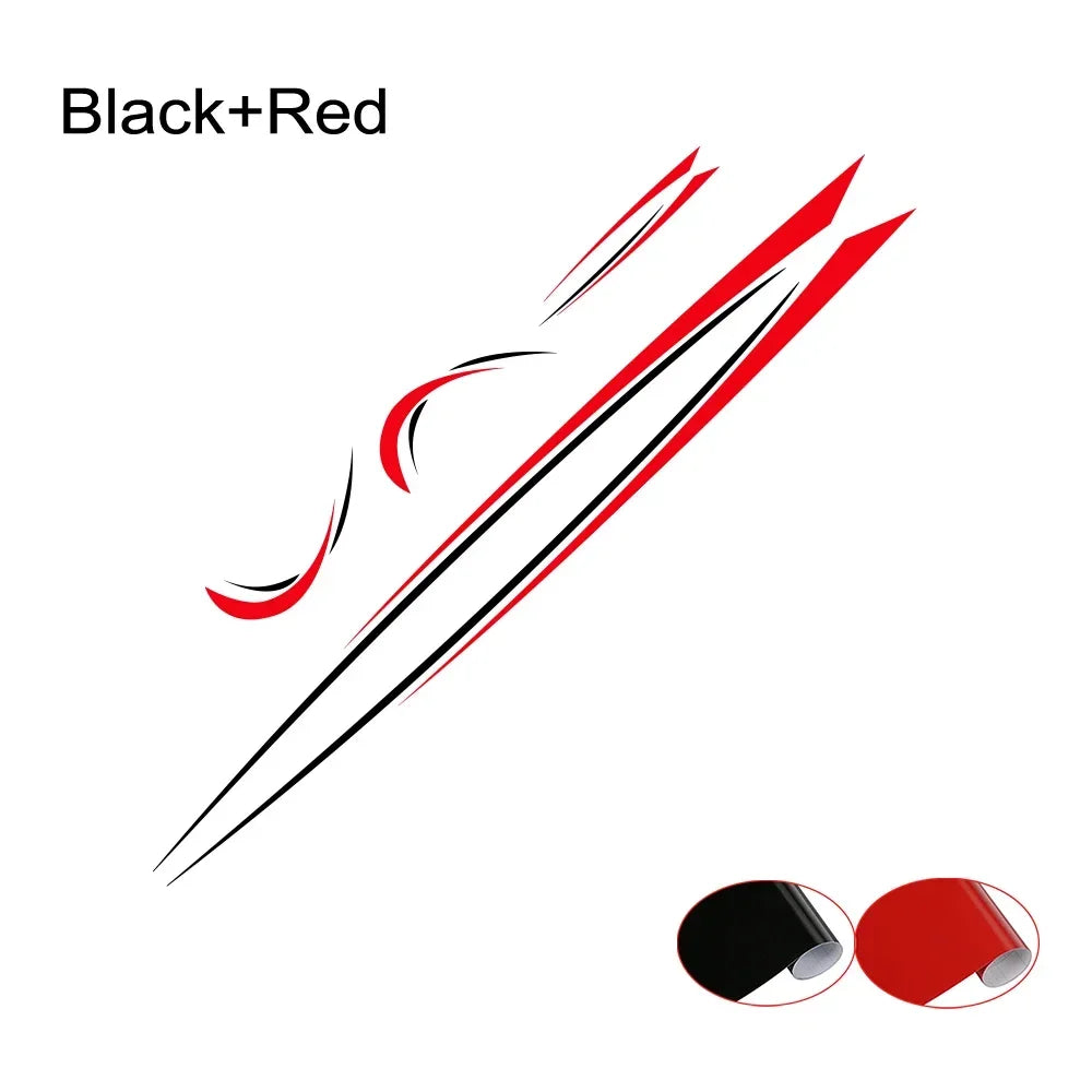 Car Body Side Stickers Graphics Stripes Decal For Camper Van Rv Motorhome Minivan Cargo Panel Trunk Bus Auto Para Accessories Car Mobile World