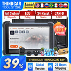 THINKCAR Thinkscan 689 Diagnostic Tools CANFD DOIP ECU Coding BI-directional 34 Reset Lifetime Free Update Car OBD2 Scanner Car Mobile World