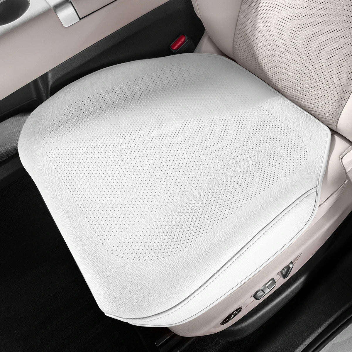 Universal Car Seat Cushion Leather Thin Breathable Hole Summer Car Seat Cover All Seasons Automotive Interior Parts