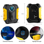 CARSUN Portable Automobile Air Compressor Digital Tire Inflation Pump LED Lamp Tire Compression Pump Compressor For Car Motorcy CM World
