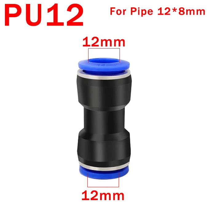 10PCS Pneumatic Fittings Quick Air Connector Hose Fitting Plastic PU PG 4mm 6mm 8mm 10mm 12mm Push Into Tube Pluglug