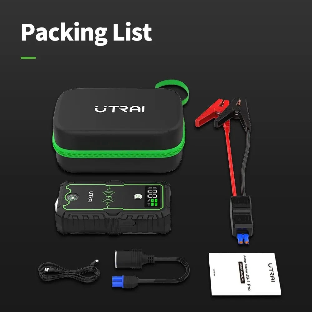 UTRAI Power Bank  4000A Jump Starter Portable Charger Car Booster 12V Auto Starting Device Emergency Car Battery Starter CM World
