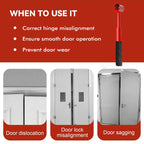 Door Hinge Wrench Kit Door Hinge Adjustment Tool 14/19/23/25mm Precision Tool Set With Replacement Hinge Wrench Heads CM World