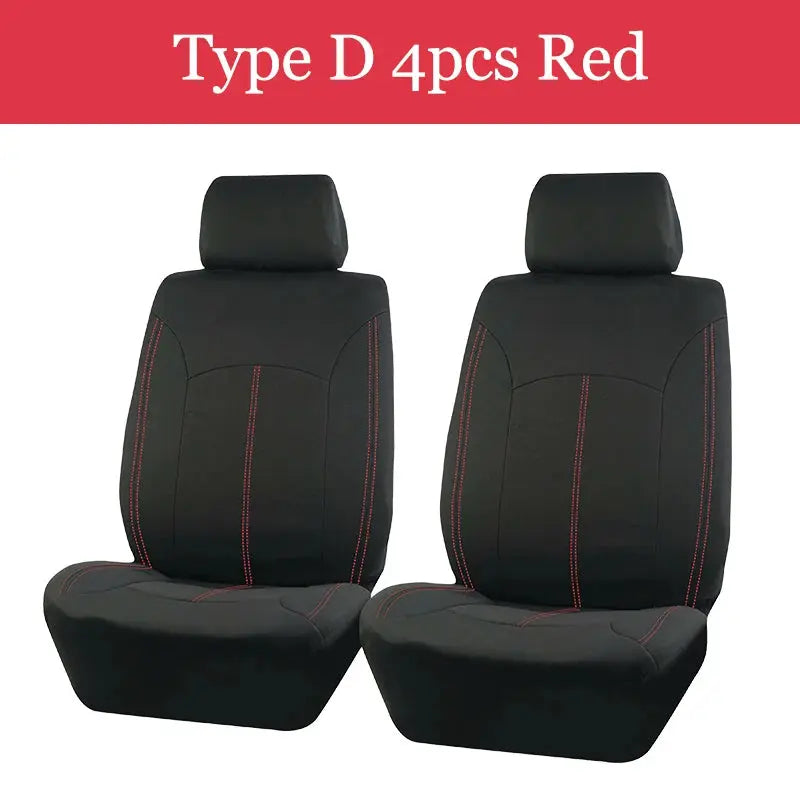 AUTOKING 4pcs/9pcs  Universal Polyester Car Seat Cover Set Car Accessories Interior Fit For Most Car, Truck, SUV, or Van CM World