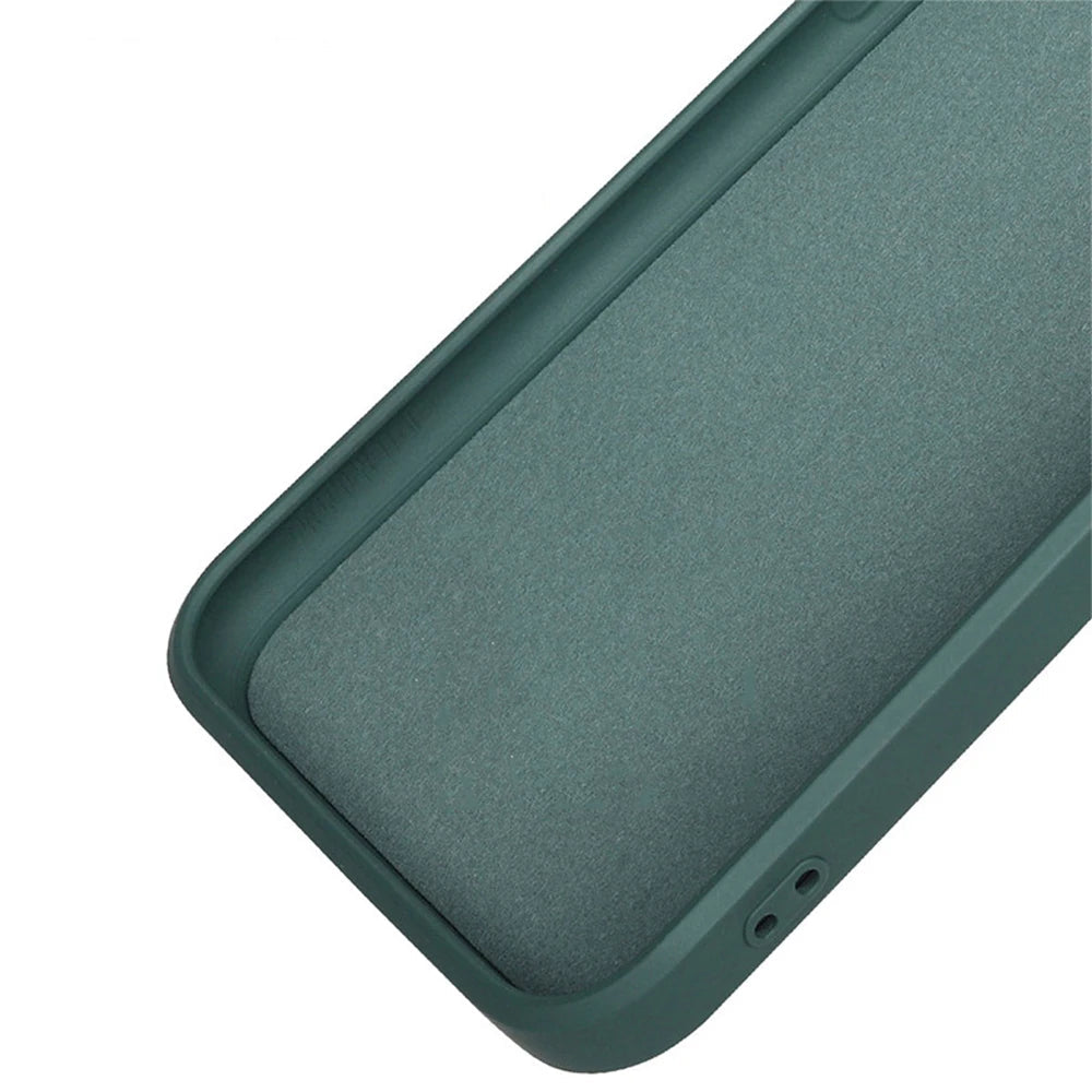 Liquid Silicone Original Phone Case for iPhone 17 Pro Max Air 17Pro 17Max 5G Straight Edge Lens Protection Soft Basic Back Cover
